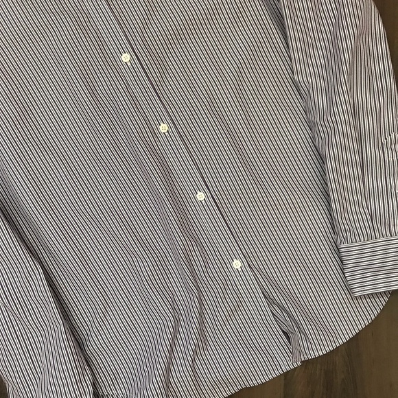 Lauren Ralph Lauren Women’s Striped Oxford Sz Lg - Picture 5 of 5